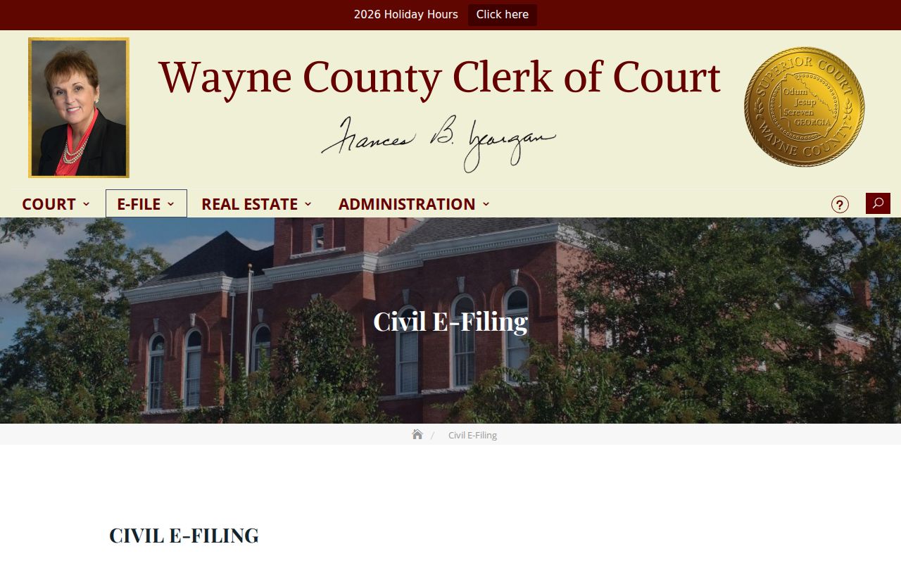 Wayne County civil court docket e-filing instructions