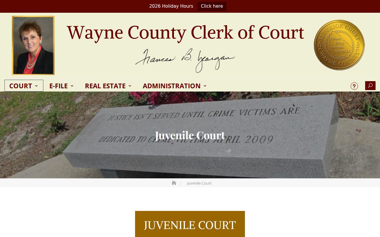 Wayne County confidential juvenile docket notice