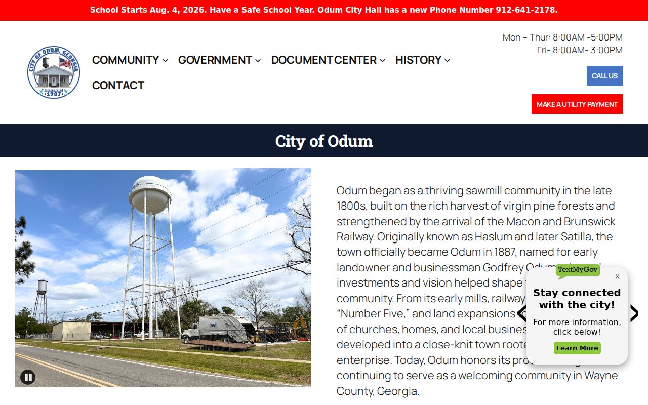 Wayne County traffic court records route on Odum city portal
